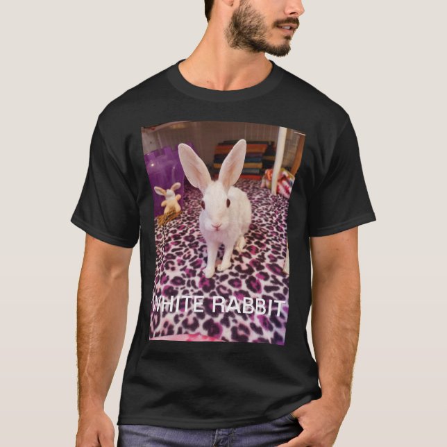 Camiseta Sam de coco - Conejo blanco (Anverso)