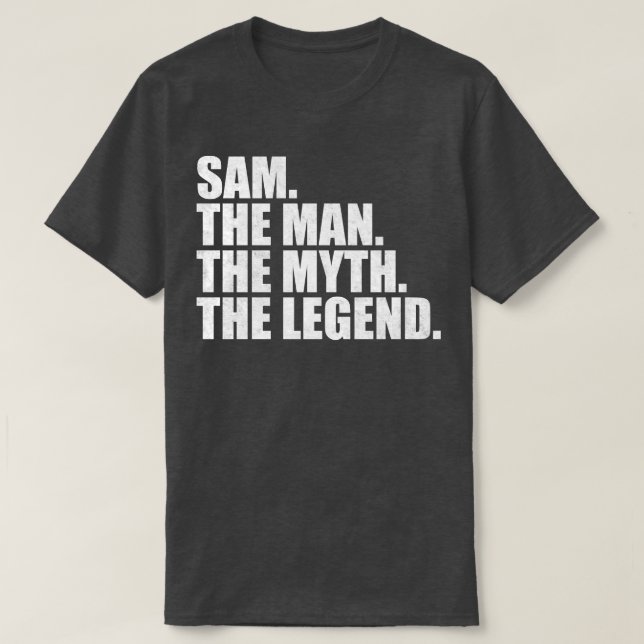 Camiseta Sam Nombre Sam Nombre Nombre Nombre Sam (Diseño del anverso)