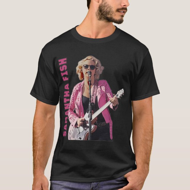 Camiseta Samantha Fish en rosa (Anverso)