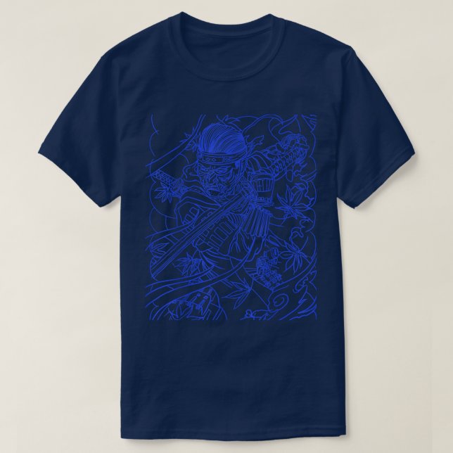 Camiseta Samarai en otoño (Diseño del anverso)