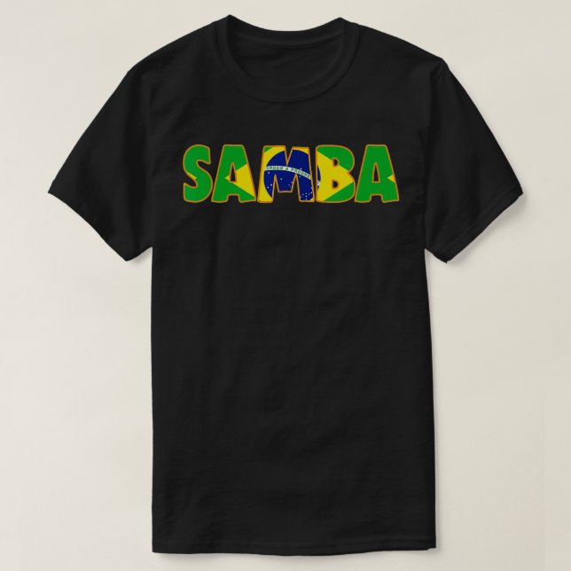 Camiseta Samba Brazil para los amantes de la música samba  (Diseño del anverso)