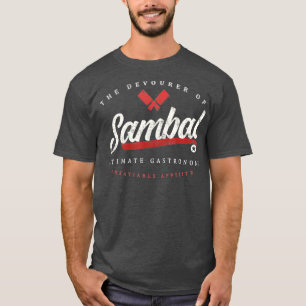 Camiseta Sambal indonesia Comida divertida retro