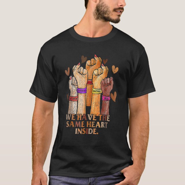 Camiseta Same Heart Black History Month BLM Melanin Pride W (Anverso)