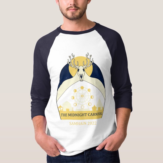 Camiseta Samhain 2022 Basic 3/4 Sleeve Raglan T-Shirt (Anverso)