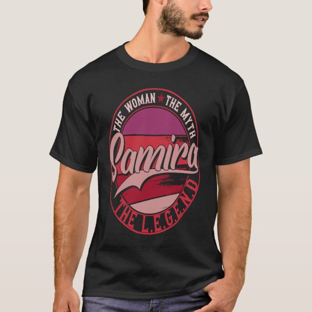 Camiseta Samira la Dama del Mito la Leyenda (Anverso)