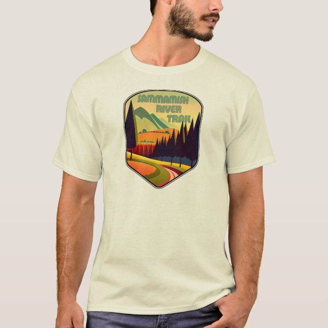 Camiseta Sammamish River Trail Washington Colors (Anverso)
