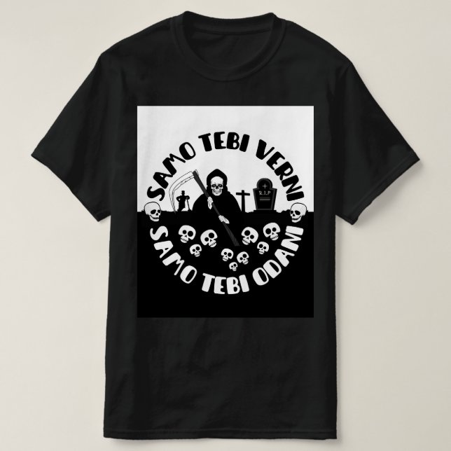 Camiseta Samo Tebi Verni Samo Tebi Odani (Diseño del anverso)