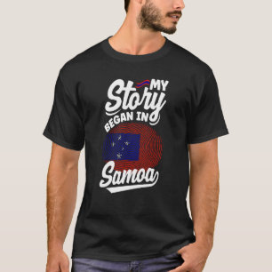 Camiseta Samoa Bandera De Samoa Samoan Mi Sistema Comenzó E