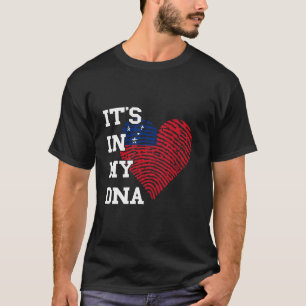 Camiseta Samoa Está En Mi ADN Orgullo Samoano Bandera Samoa