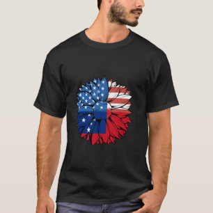 Camiseta Samoa Estados Unidos Girasol Bandera samoana Orgul