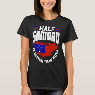 Camiseta Samoa Samoa Bandera Samoa Media Samoan es mejor qu
