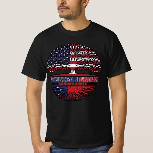 Camiseta Samoa Samoa EE.UU. EE.UU. Árbol de los Estados Uni (Anverso)