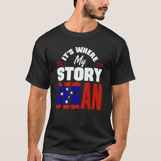 Camiseta Samoa Samoan Samoa Flag Its Where My Story Began (Anverso)