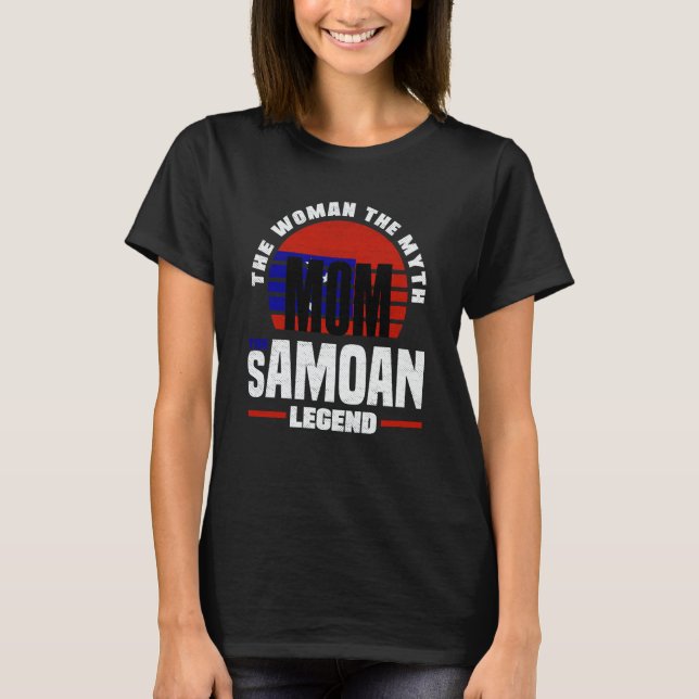 Camiseta Samoa Samoan Samoa Flag Mothers Day (Anverso)