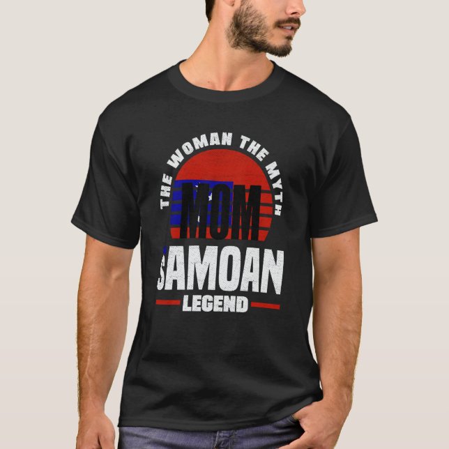Camiseta Samoa Samoan Samoa Flag Mothers Day (Anverso)