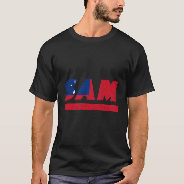 Camiseta Samoa Samoans con bandera (Anverso)
