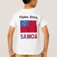 Samoa y bandera samoana con tu nombre