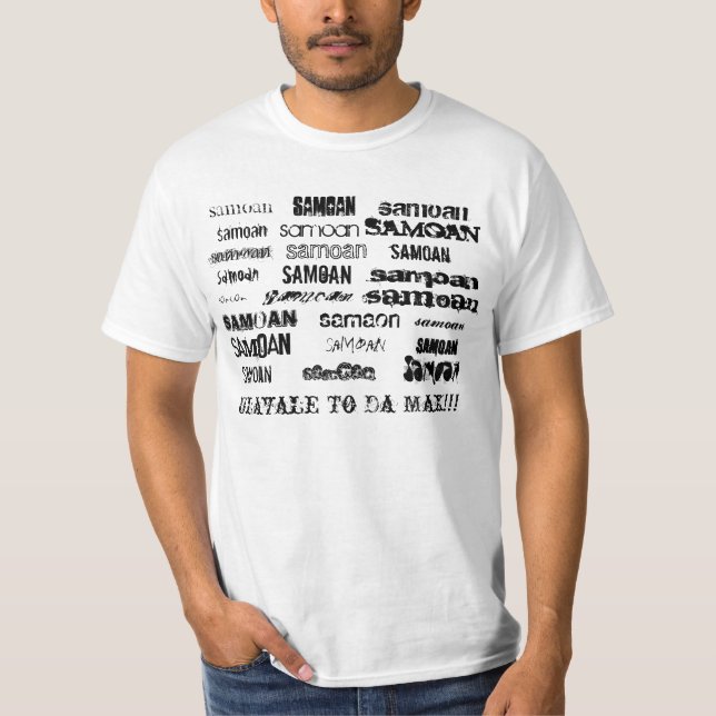 Camiseta samoano, samoano, samoano, samoano, samoano, (Anverso)