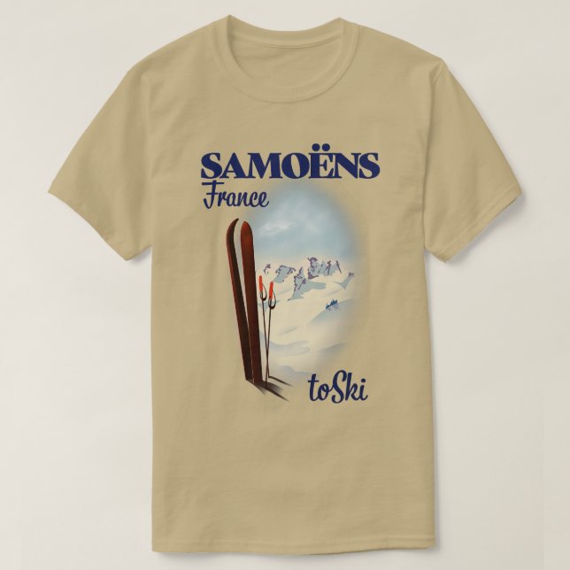 Camiseta Samons France travel poster (Diseño del anverso)