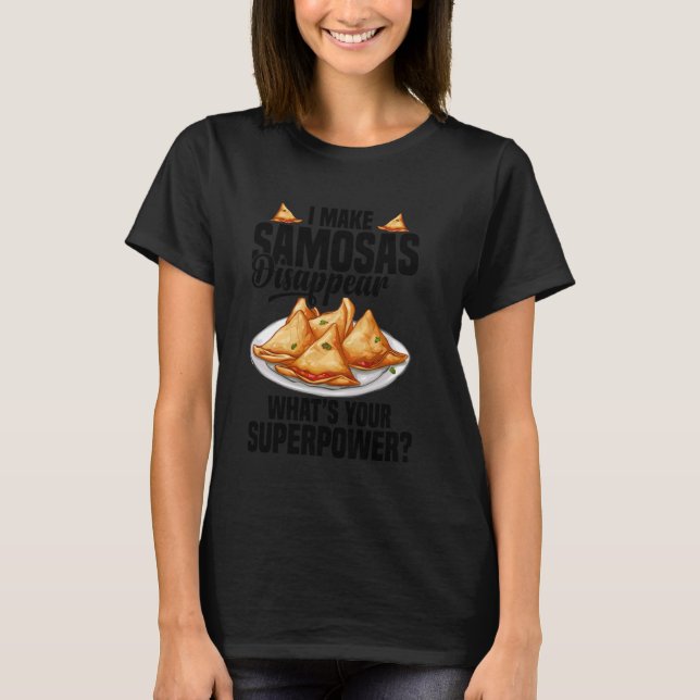 Camiseta Samosas Alimentos Alimentos Indio Alimentos Samosa (Anverso)