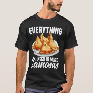 Camiseta Samosas Comida Hacedor de Samosas Comida India Veg
