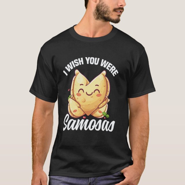 Camiseta Samosas Haciendo Samosa Comida India Comida Vegana (Anverso)