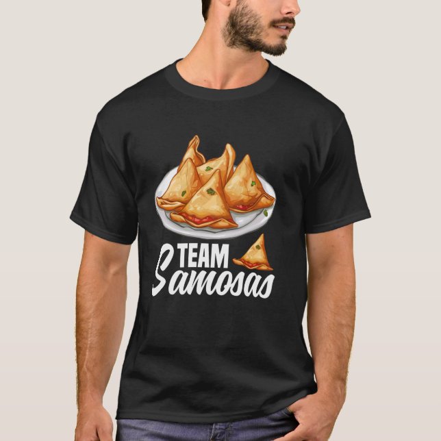 Camiseta Samosas Lover comida india congelada Sam (Anverso)