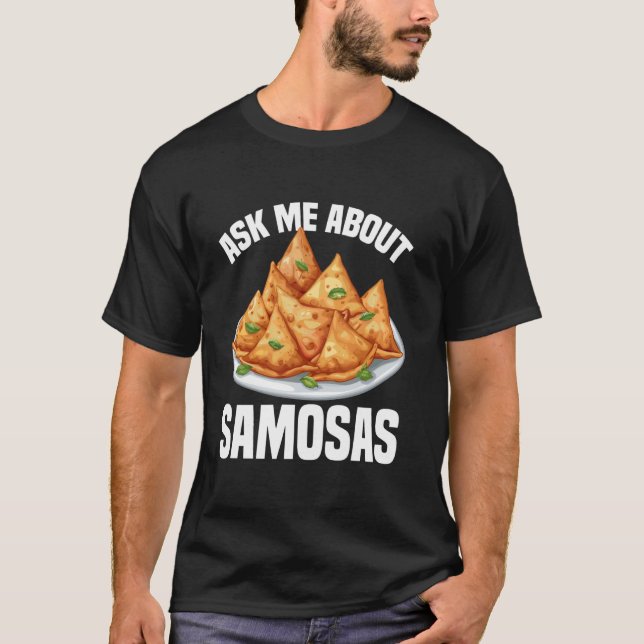 Camiseta Samosas Maker Comida india Samosa Comida Vegan Sam (Anverso)