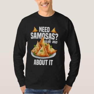 Camiseta Samosas Maker Indian Foodie Vegan Frozen Samosas