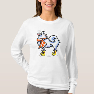 Camiseta SamoyAmerican Eskimo Dog Snowflake