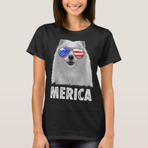 Camiseta Samoyed 4 De Julio Merica Hombres Bandera Estadoun