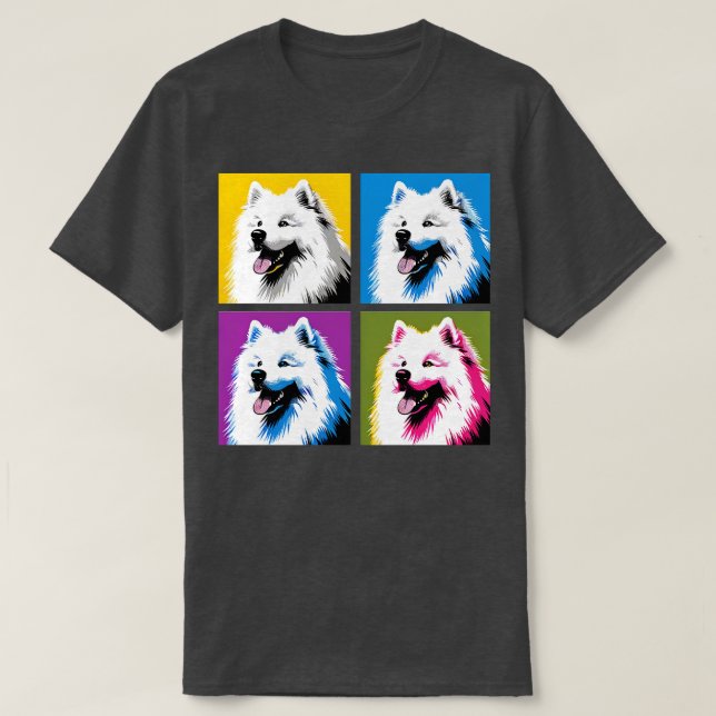 Camiseta Samoyed Art Dog Lover (Diseño del anverso)