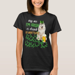 Camiseta Samoyed Bésame Soy Irlandés, Borracho O Lo Que Sea