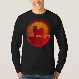 Camiseta Samoyed Bjelkier Dog Retro Sunset
