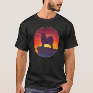 Camiseta Samoyed Bjelkier Dog Sunset