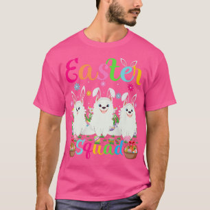 Camiseta Samoyed Dog Bunny Ear Easter Squad Samoyed Happy E