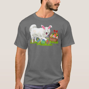 Camiseta Samoyed Dog Easter Huevos de caza Bunny Samoyed Ea