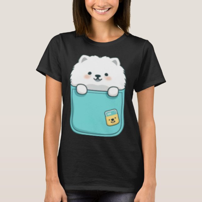 Camiseta Samoyed Dog in your Pocket Dog   1 (Anverso)