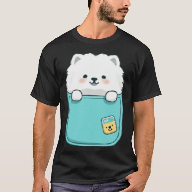 Camiseta Samoyed Dog in your Pocket Dog   1 (Anverso)