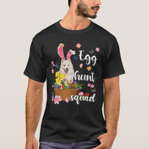 Camiseta Samoyed Feliz Día de Pascua Semana Santa Colorida