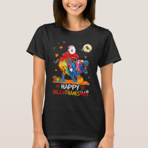 Camiseta Samoyed Feliz Hallothanksmas Halloween Día de Acci