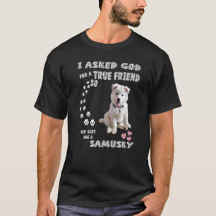 Camiseta Samoyed Husky Mix Dog Cita Mamá Papá Costume Cute 