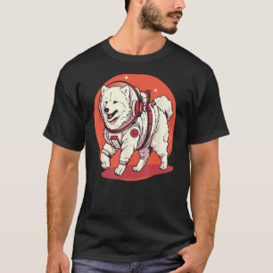 Camiseta Samoyed Mars Funny Dog Astronauta