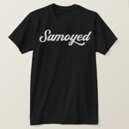 Camiseta Samoyed Minimalist Text Chic Statement