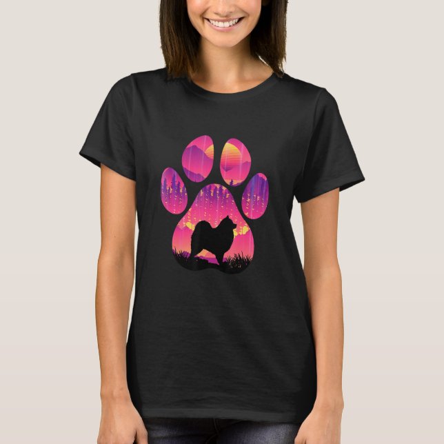 Camiseta Samoyed Paw Mom Dad Dog Women (Anverso)