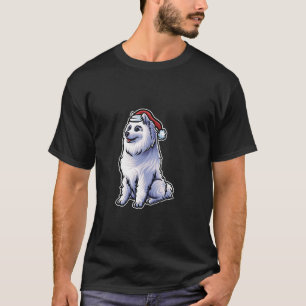 Camiseta Samoyed Santa Claus Gorra Merry Christmas Dog X Ma