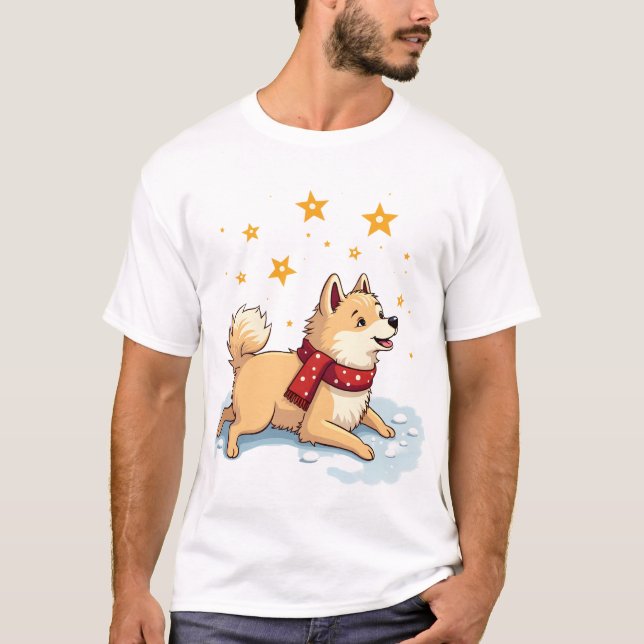 Camiseta Samoyedo Ángel de Nieve (Anverso)