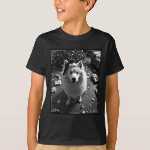 Camiseta Samoyedo de Navidad Captado por la Cámara