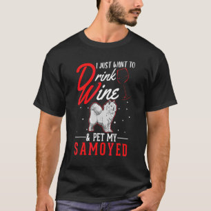 Camiseta Samoyedo Y Vino