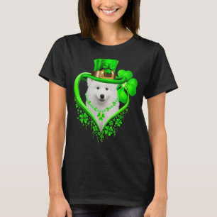 Camiseta Samoyong Dog St Patricks Day Lover Irish Shamrock
